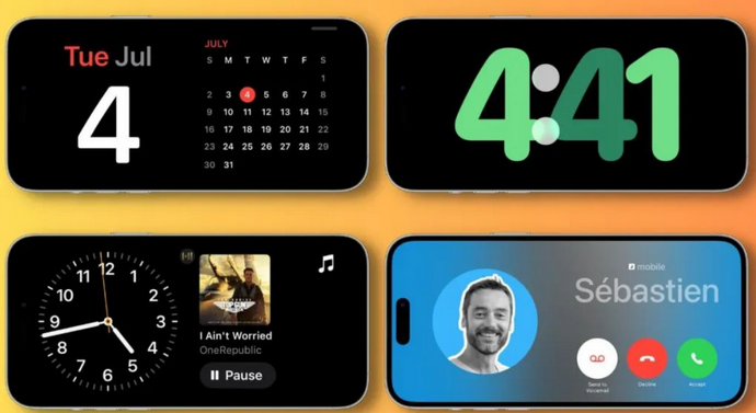 天门苹果手机维修分享iOS17横屏充电待机显示有什么好处 