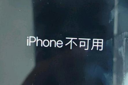 天门苹果服务网点分享锁屏界面显示“iPhone 不可用”如何解决 