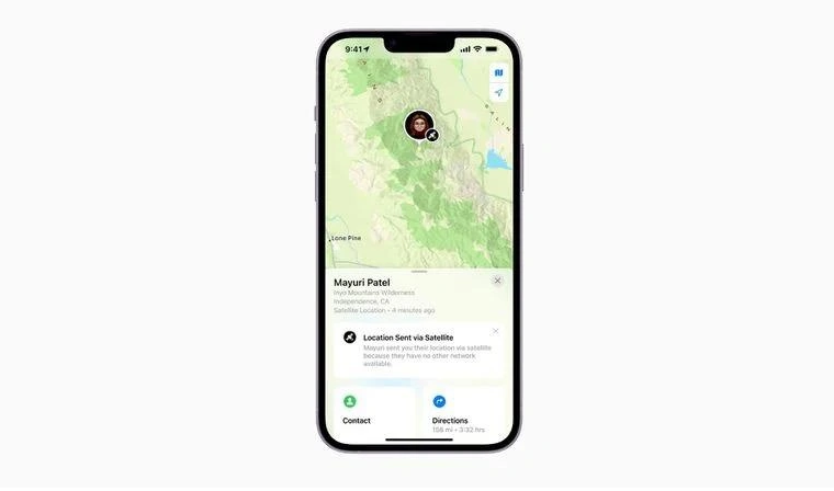 天门苹果14维修分享iPhone14系列中 FindMy功能通过卫星分享位置方法教程 